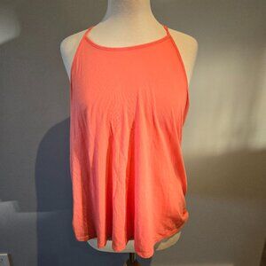 Old Navy High-Neck Racerback Tank Top | Size Large | Coral